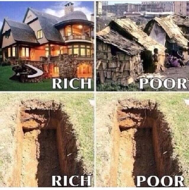 rich poor