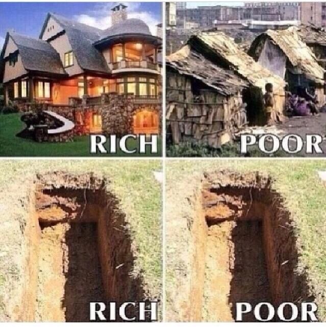 rich poor